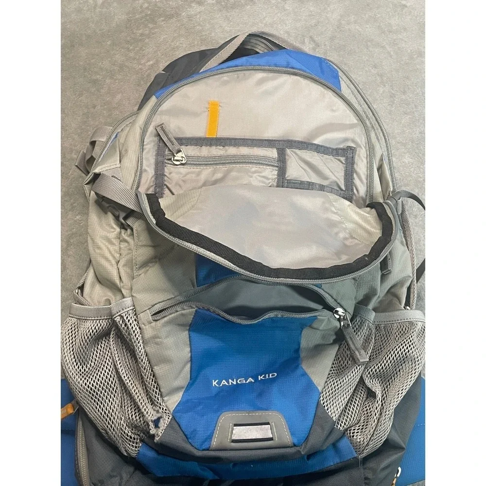 Deuter Kanga Kid Child Carrier 20L Backpack Hiking Blue Grey Adjustable Straps